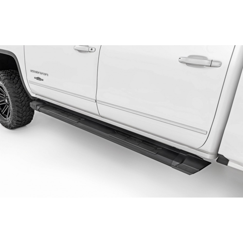 Progi, stopnie boczne aluminiowe Rough Country HD2 Extended Cab - Image 3