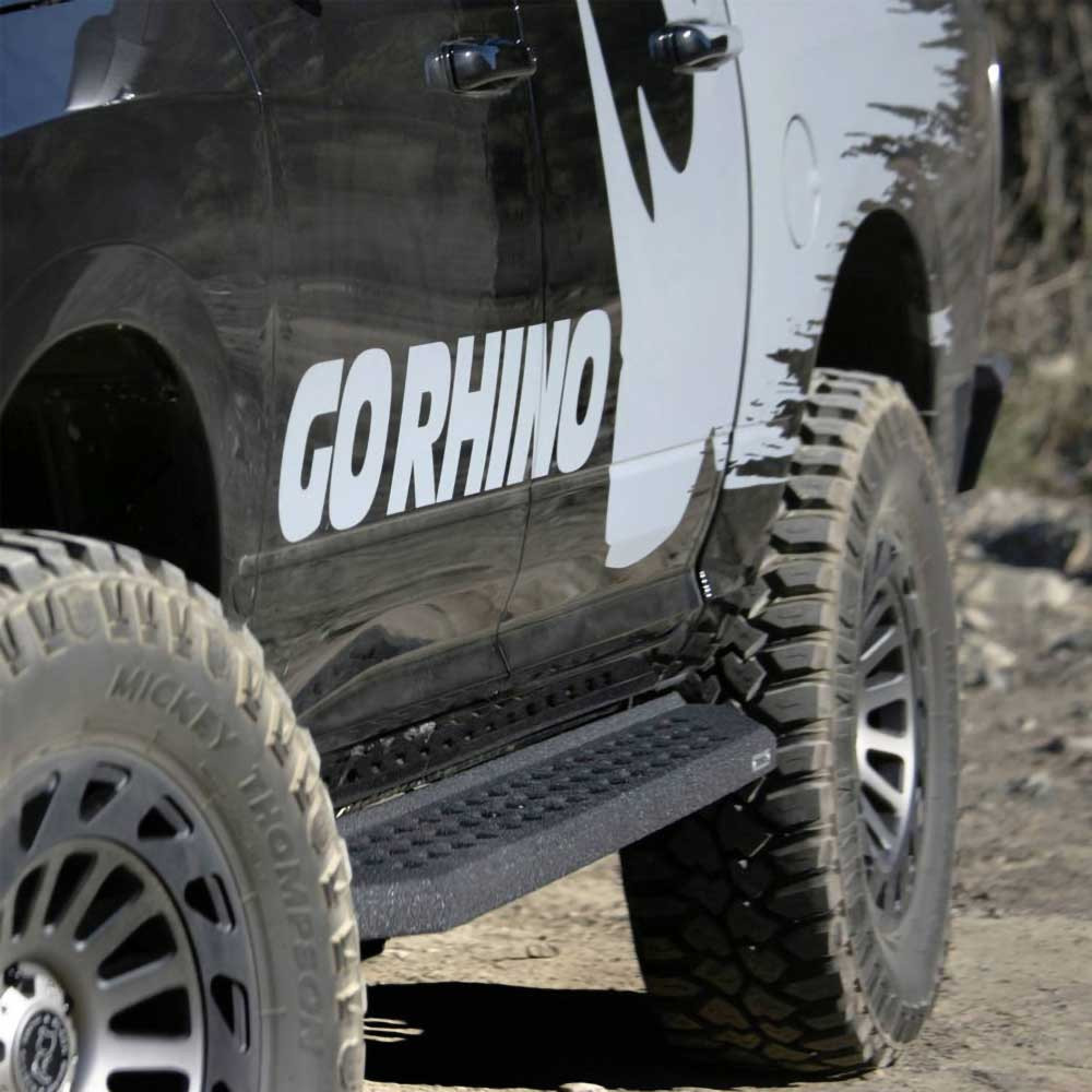 Progi, stopnie boczne Bedliner Go Rhino RB20 Quad Cab - obrazek 8
