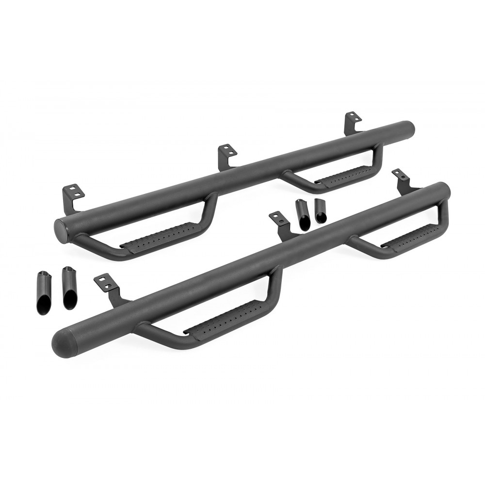 Progi, stopnie boczne czarne Rough Country Nerf Steps - Image 4