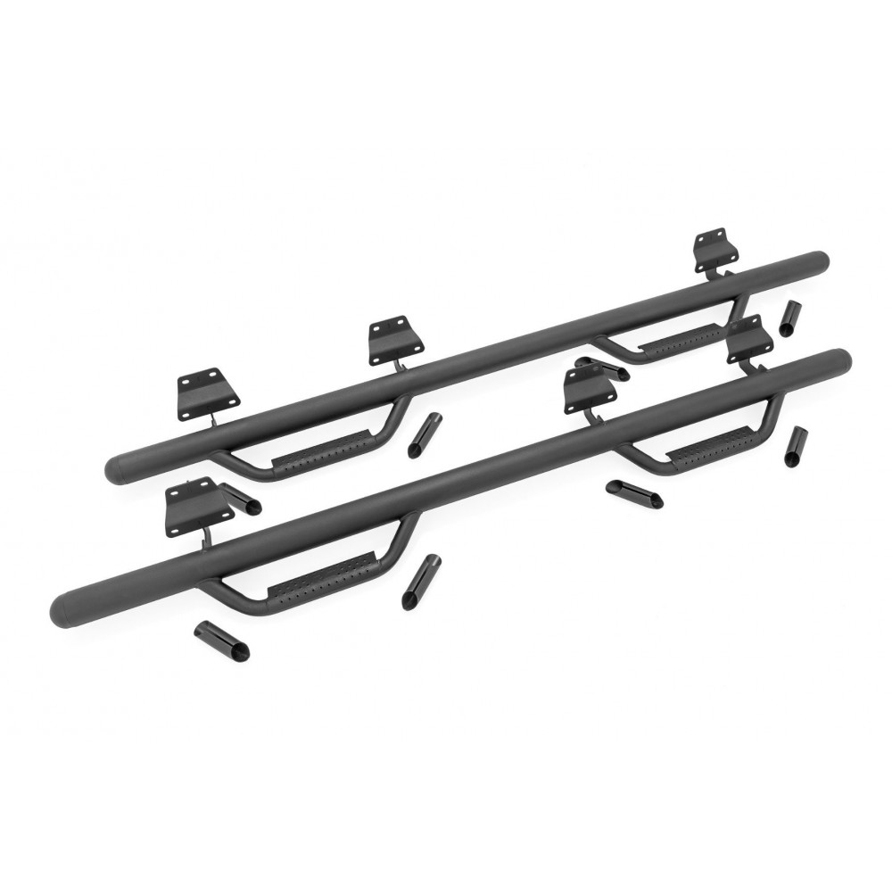 Progi, stopnie boczne czarne Rough Country Nerf Steps - Image 5