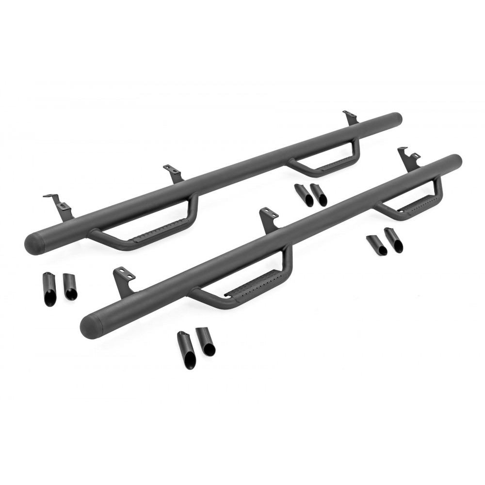 Progi, stopnie boczne czarne Rough Country Nerf Steps - Image 3