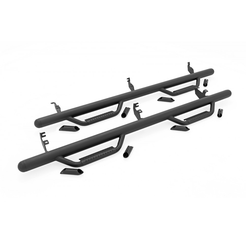 Progi, stopnie boczne czarne Rough Country Nerf Steps Crew Cab - Image 3