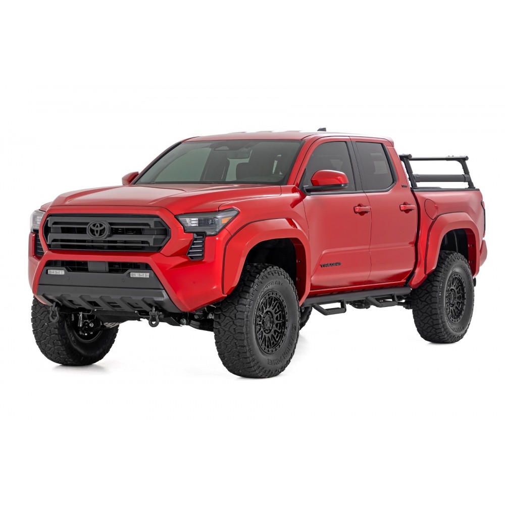 Progi, stopnie boczne czarne Rough Country Nerf Steps Double Cab - Image 2