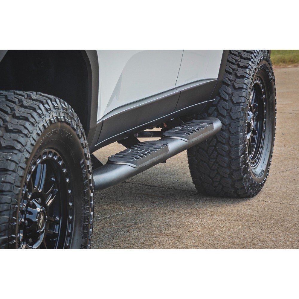 Progi, stopnie boczne czarne Rough Country Oval Nerf Steps - Image 4