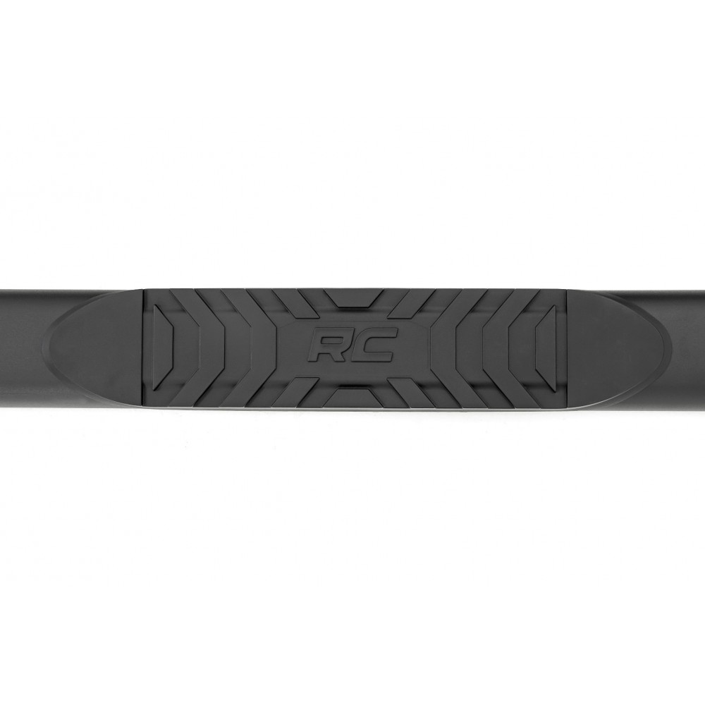 Progi, stopnie boczne czarne Rough Country Oval Nerf Steps Crew Cab - Image 3