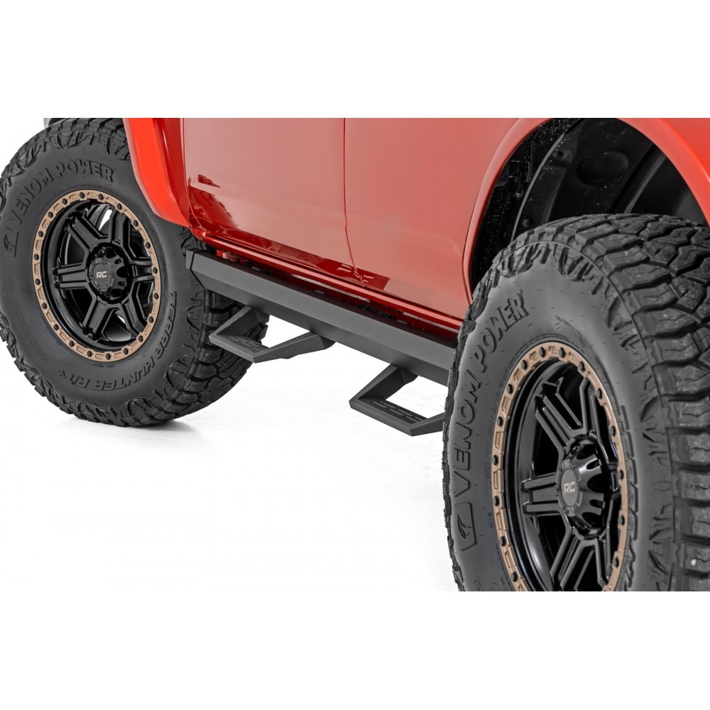 Progi, stopnie boczne regulowane aluminiowe Rough Country SRL2