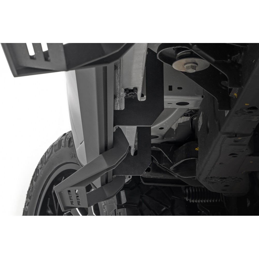 Progi, stopnie boczne regulowane aluminiowe Rough Country SRL2 Crew Cab - Image 5