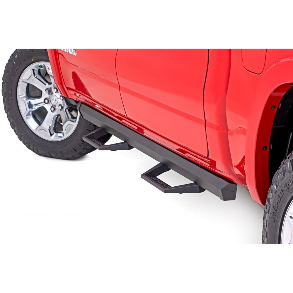 Progi, stopnie boczne regulowane aluminiowe Rough Country SRL2 Crew Cab