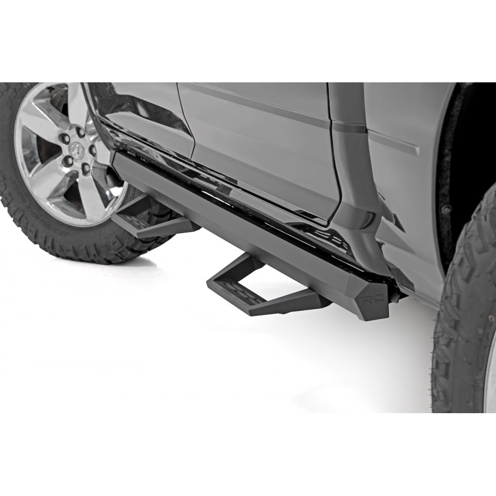 Progi, stopnie boczne regulowane aluminiowe Rough Country SRL2 Crew Cab