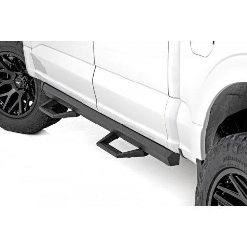 Progi, stopnie boczne regulowane aluminiowe Rough Country SRL2 Crew Cab