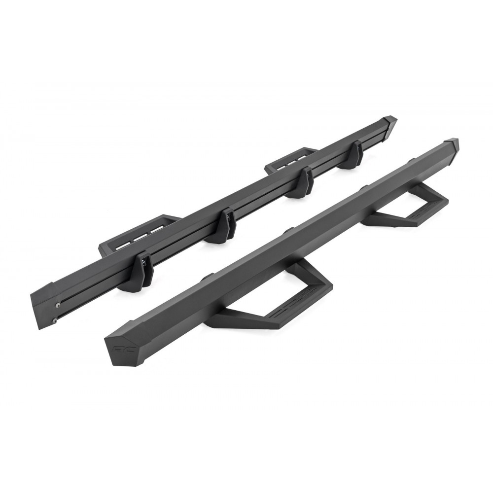 Progi, stopnie boczne regulowane aluminiowe Rough Country SRL2 Double Cab - Image 3