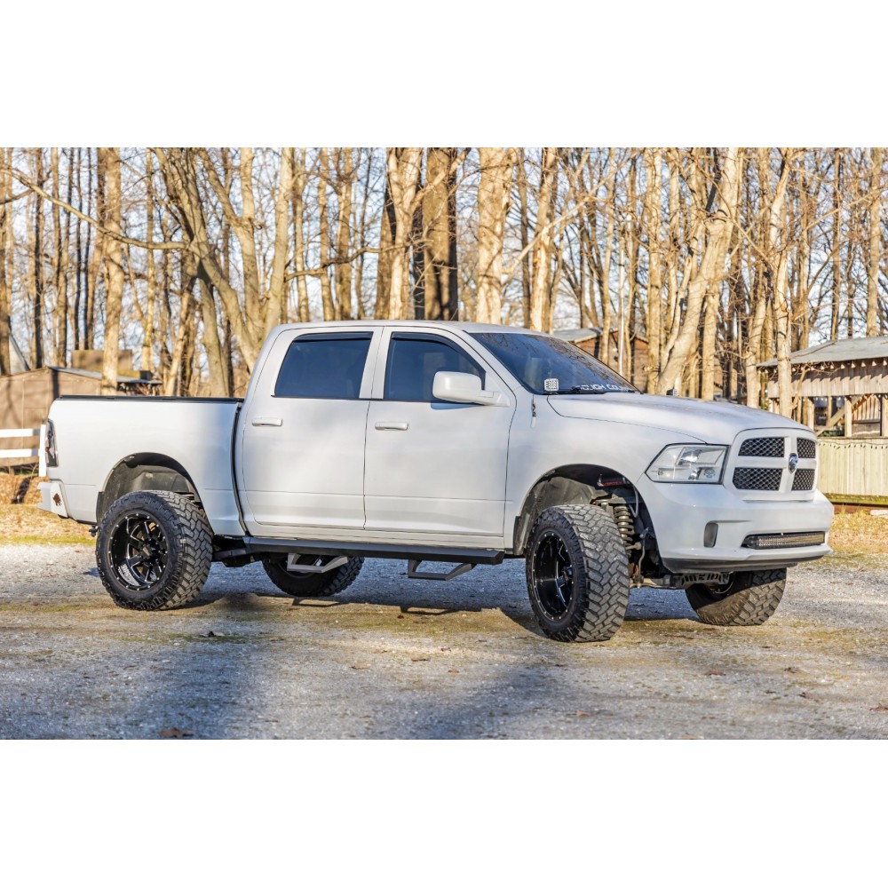 Progi, stopnie boczne regulowane aluminiowe Rough Country SRX2 Crew Cab - Image 6