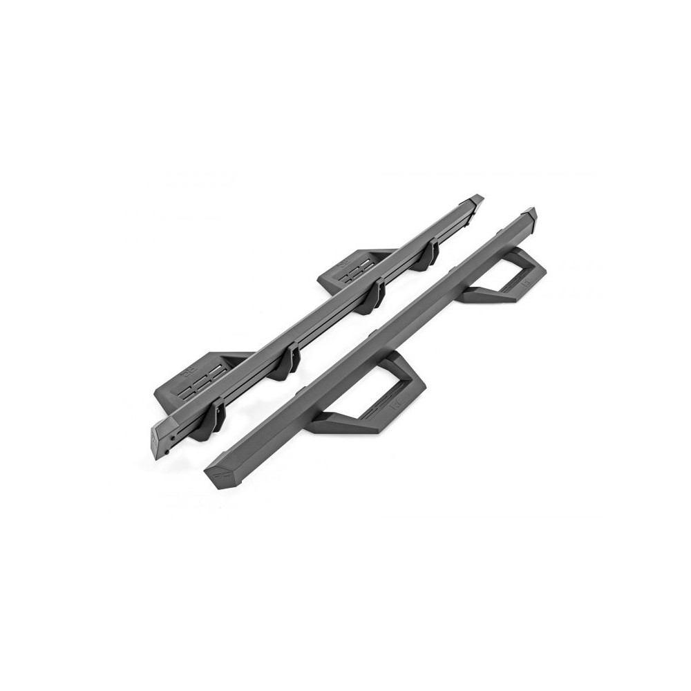 Progi, stopnie boczne regulowane aluminiowe Rough Country SRX2 Double Cab - Image 3