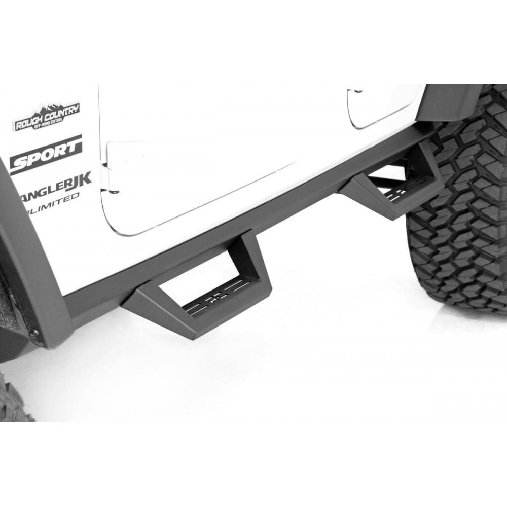Progi, stopnie boczne Rough Country Contoured Drop Steps