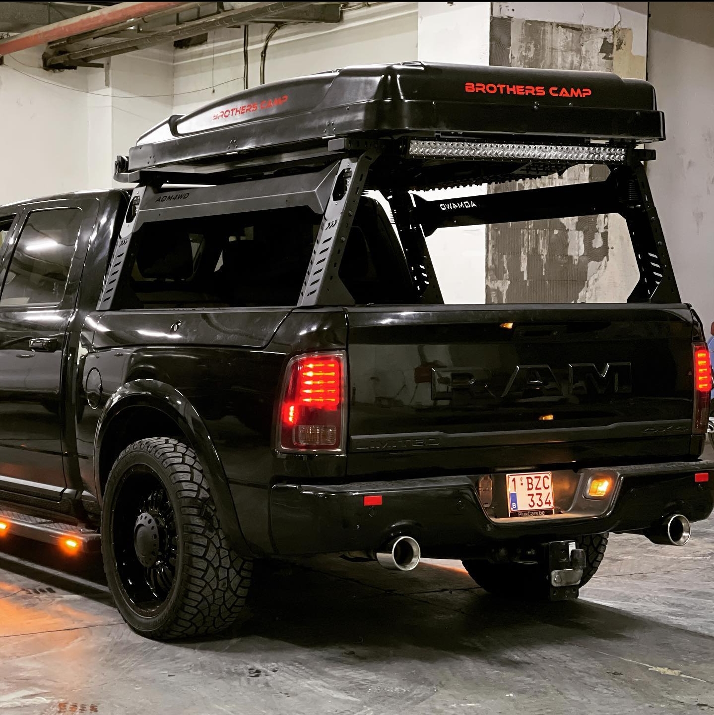 Bagaznik na pakę Orurowanie stelaż pod namiot Dodge RAM 1500 2500 3500 6.5ft 6'4" RAMBOX - obrazek 3