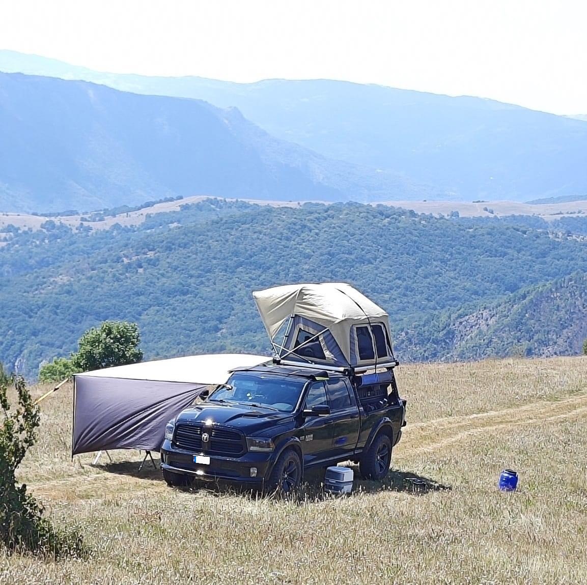 Bagaznik na pakę Orurowanie stelaż pod namiot Dodge RAM 1500 2500 3500 6.5ft 6'4" RAMBOX - obrazek 7