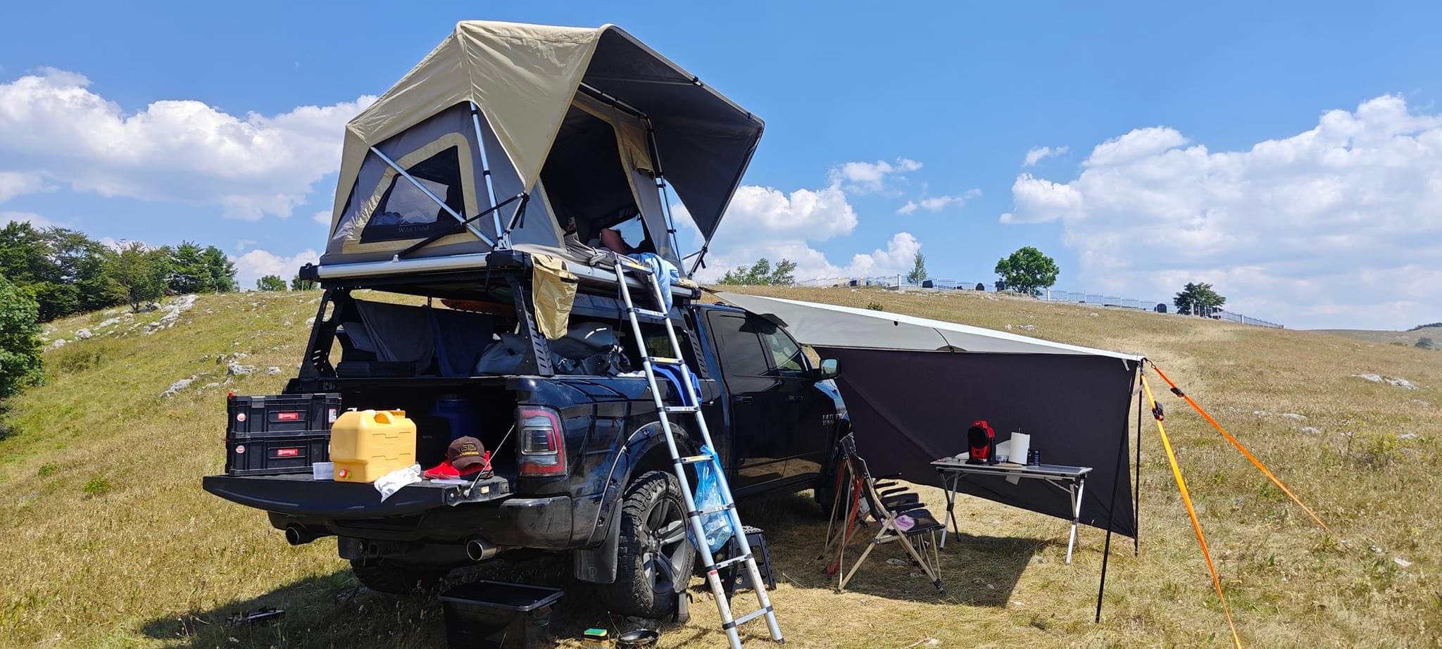 Bagaznik na pakę Orurowanie stelaż pod namiot Dodge RAM 1500 2500 3500 6.5ft 6'4" RAMBOX - obrazek 8