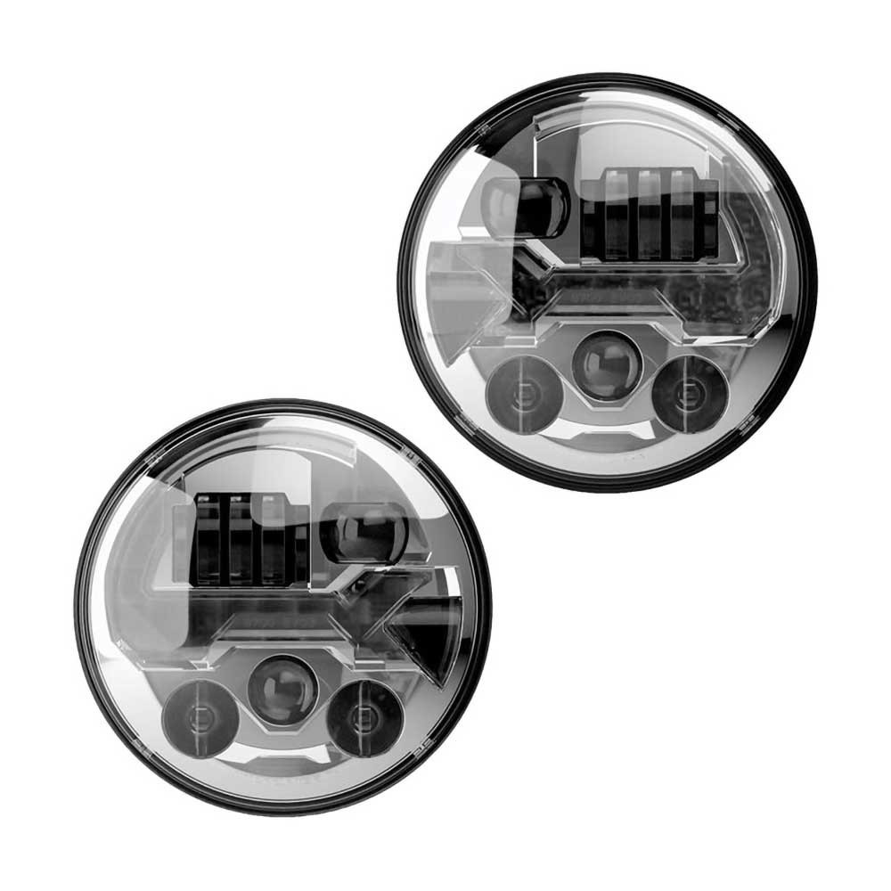 Reflektory LED chrom przód 7" JW Speaker 8700 Evo 3 - obrazek 2