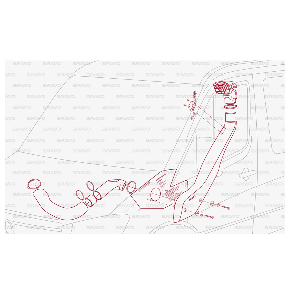 Snorkel, wlot powietrza Bravo - Image 3