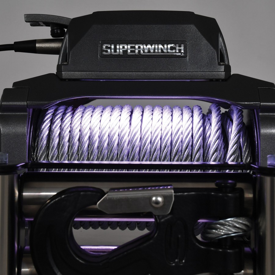 SUPER WINCH SX10 12V LINA STALOWA - obrazek 3