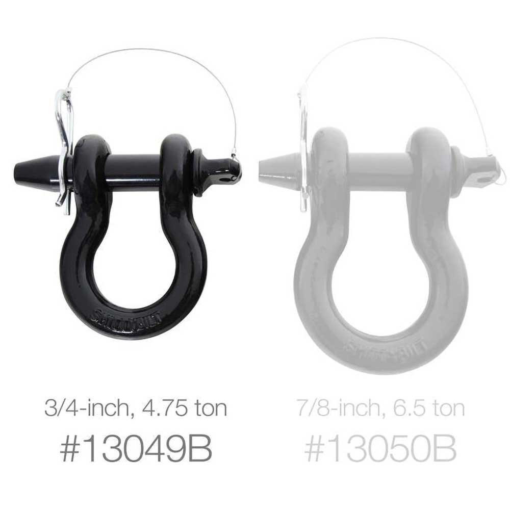 Szekla z zawleczką black Smittybilt D-ring 3/4" - obrazek 4