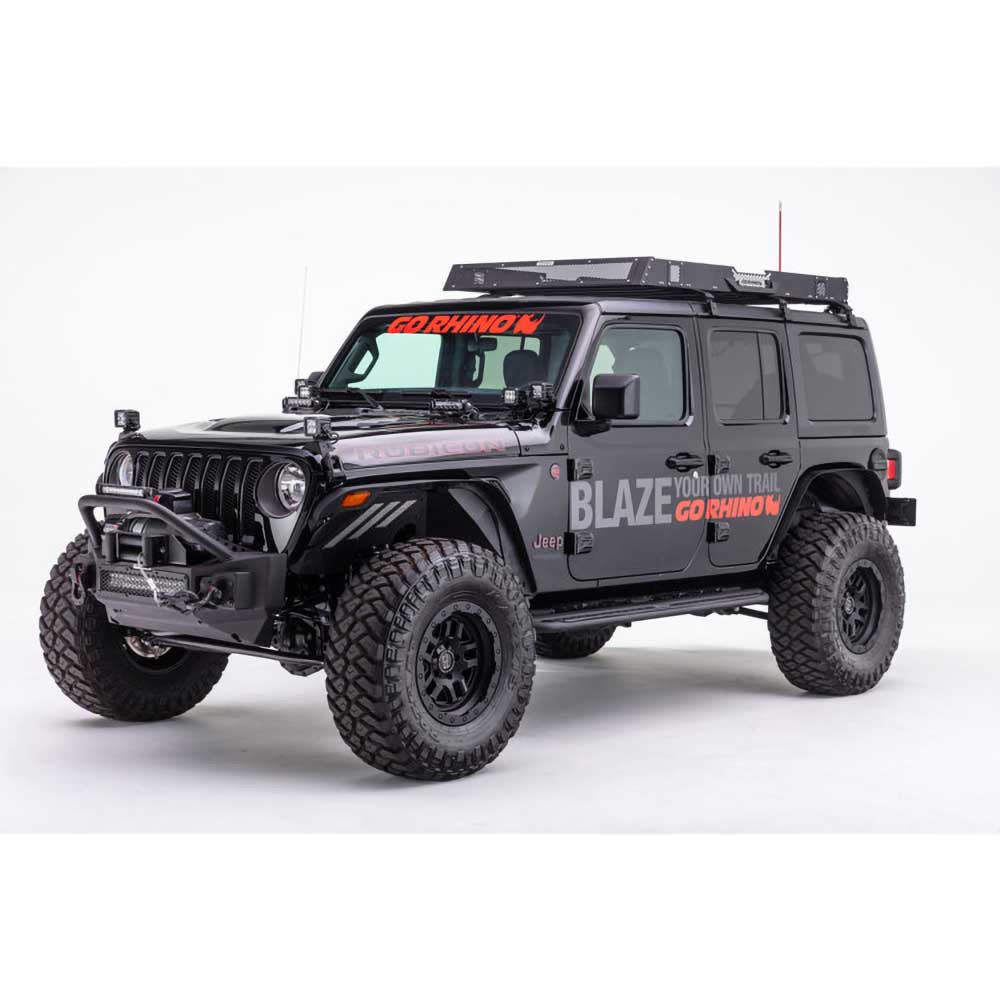 Zderzak stubby przód z bull barem Go Rhino Rockline - obrazek 7