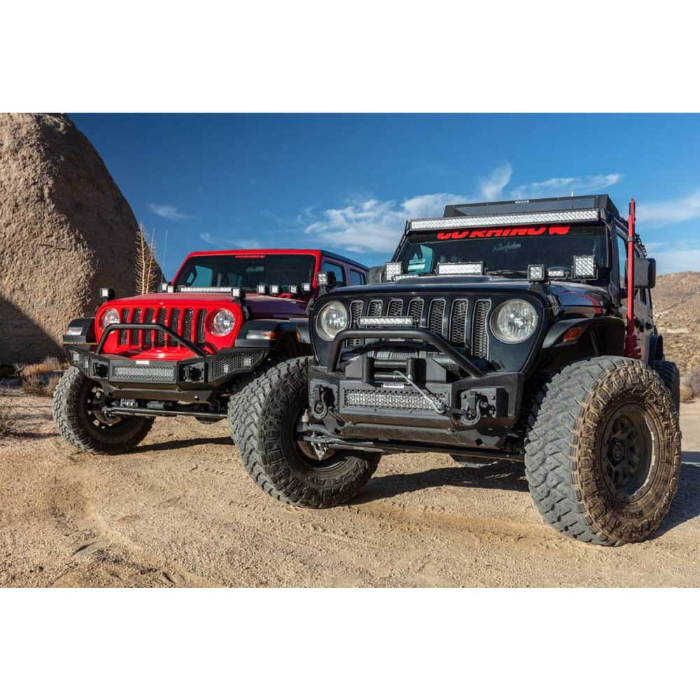 Zderzak stubby przód z bull barem Go Rhino Rockline - obrazek 9