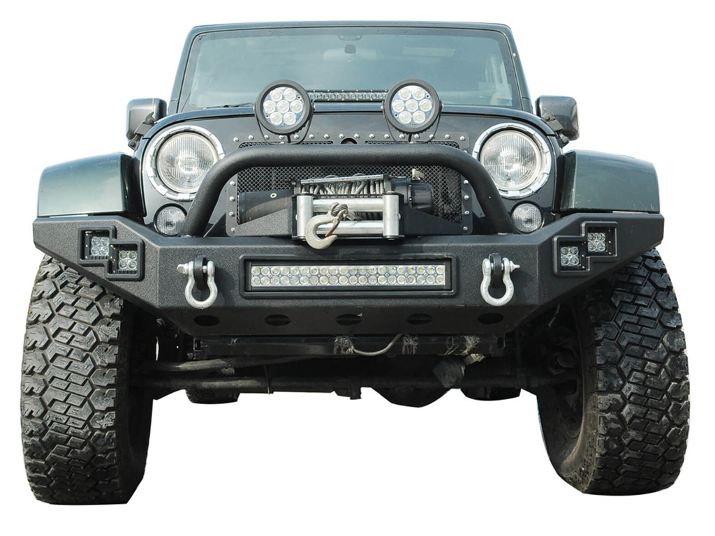 Zderzak przedni stal PARAMOUNT AUTOMOTIVE LP Jeep Wrangler JK JL - obrazek 3