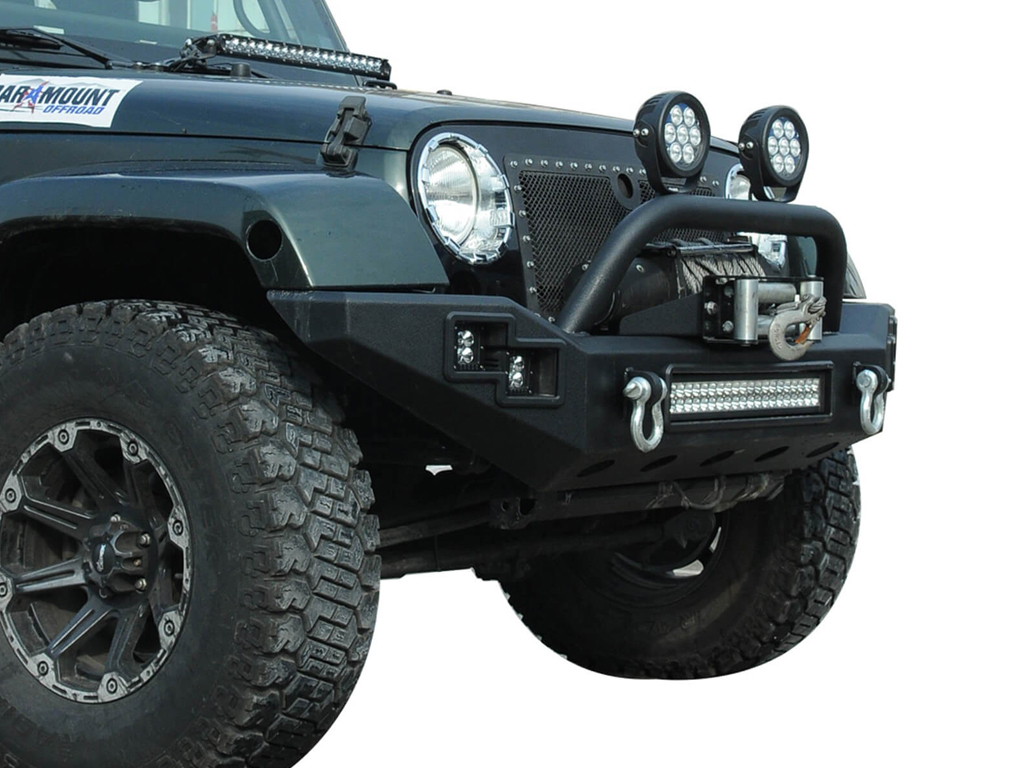 Zderzak przedni stal PARAMOUNT AUTOMOTIVE LP Jeep Wrangler JK JL - obrazek 4