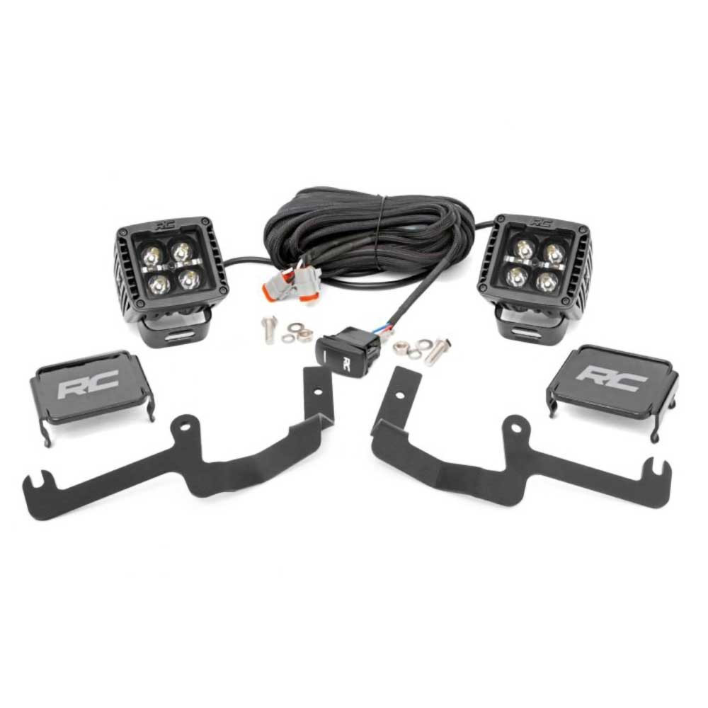 Zestaw lamp LED 2" Amber DRL Rough Country Black Series