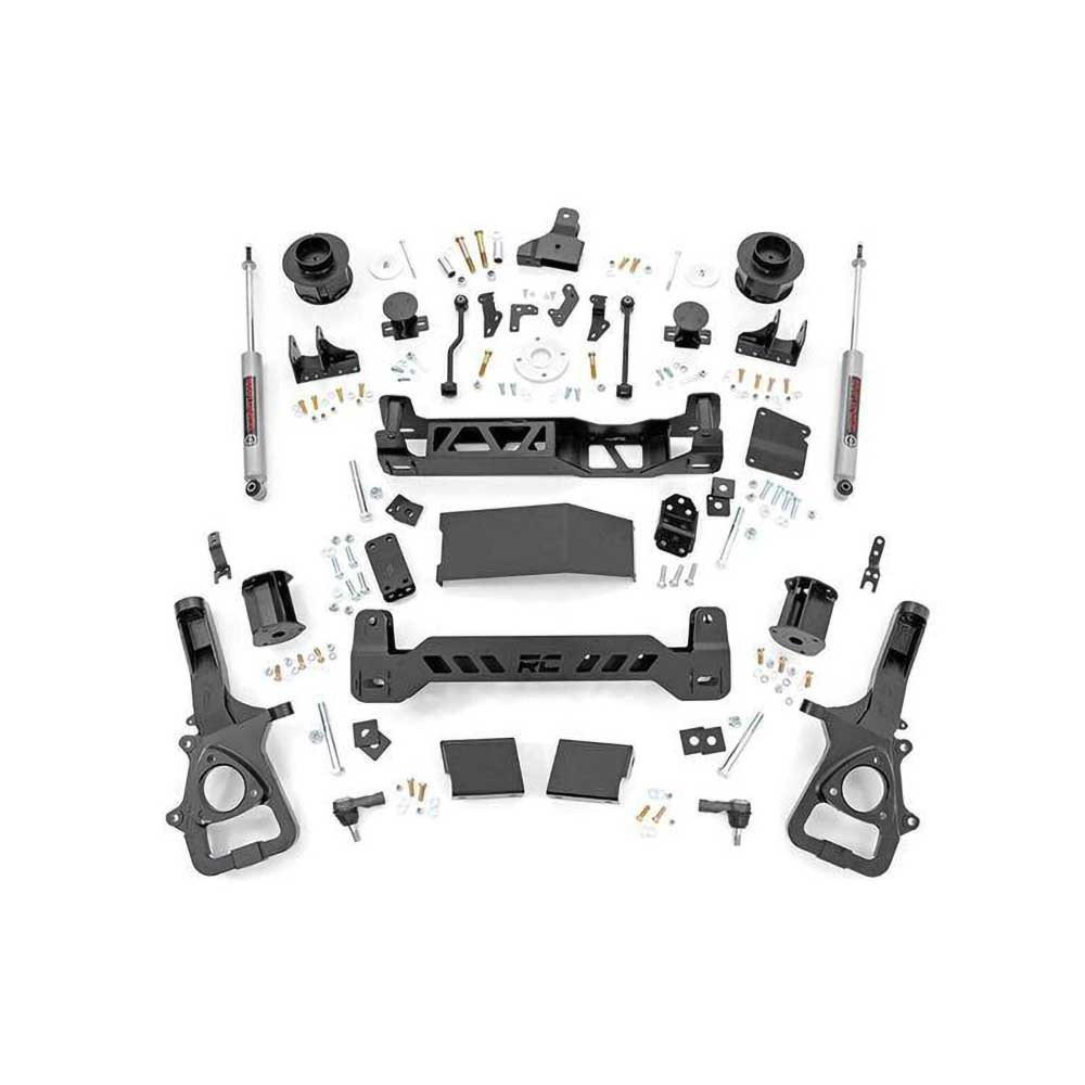 Zestaw zawieszenia 22XL Air Ride z amortyzatorami N3 Rough Country Lift 5" Duża Piasta
