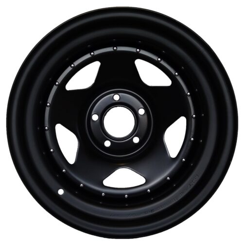 Felga stalowa John Red czarny mat ET25 17×8 5×120 VW Amarok T5 T6