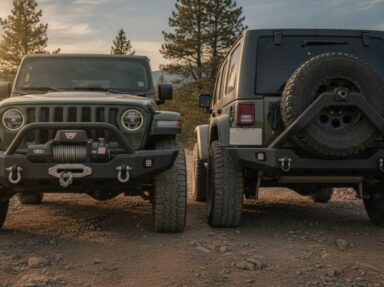 Zderzak off road: przedni czy tylny i z płytą pod wyciągarkę?