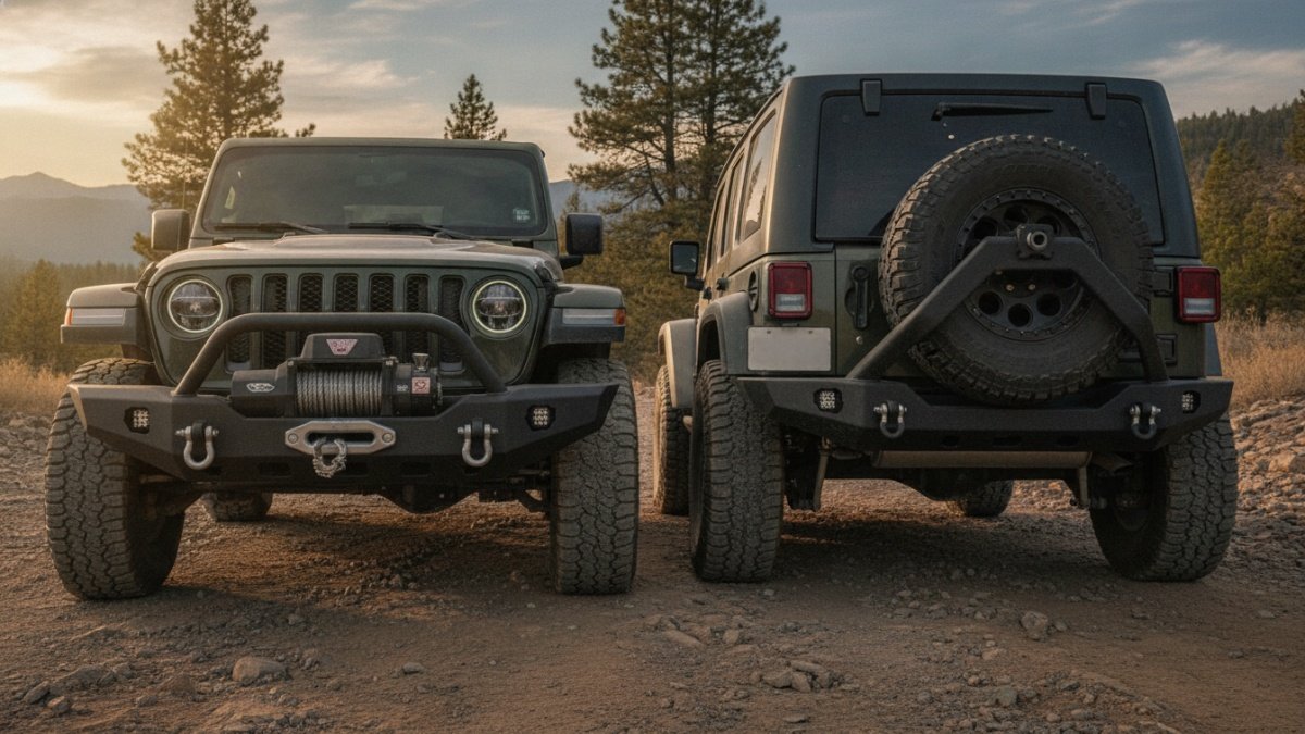 Zderzak off road: przedni czy tylny i z płytą pod wyciągarkę?