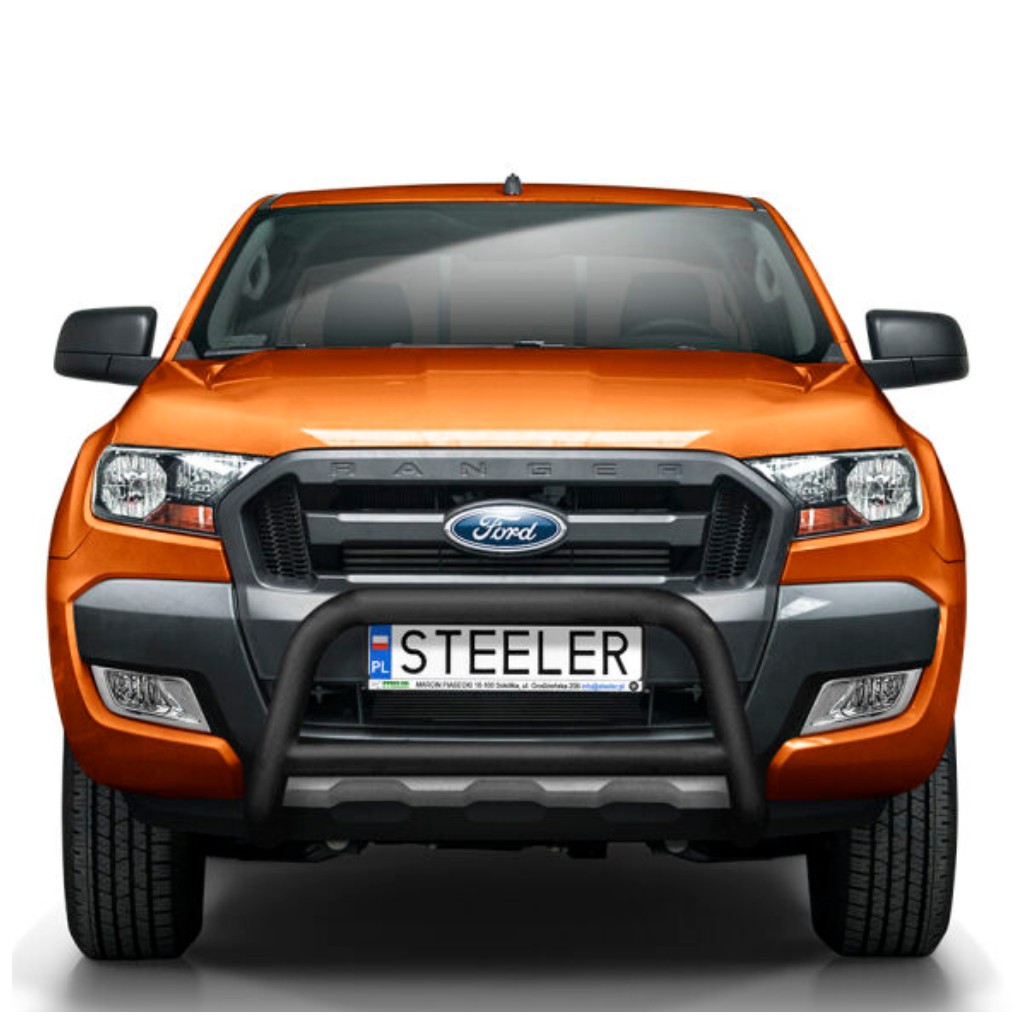 Bull bar z poprzeczką czarny Steeler - obrazek 2