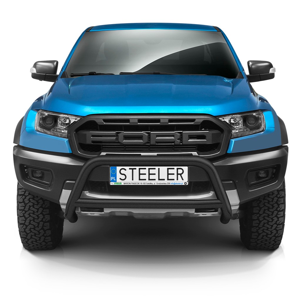 Bull bar z poprzeczką czarny Steeler - obrazek 2