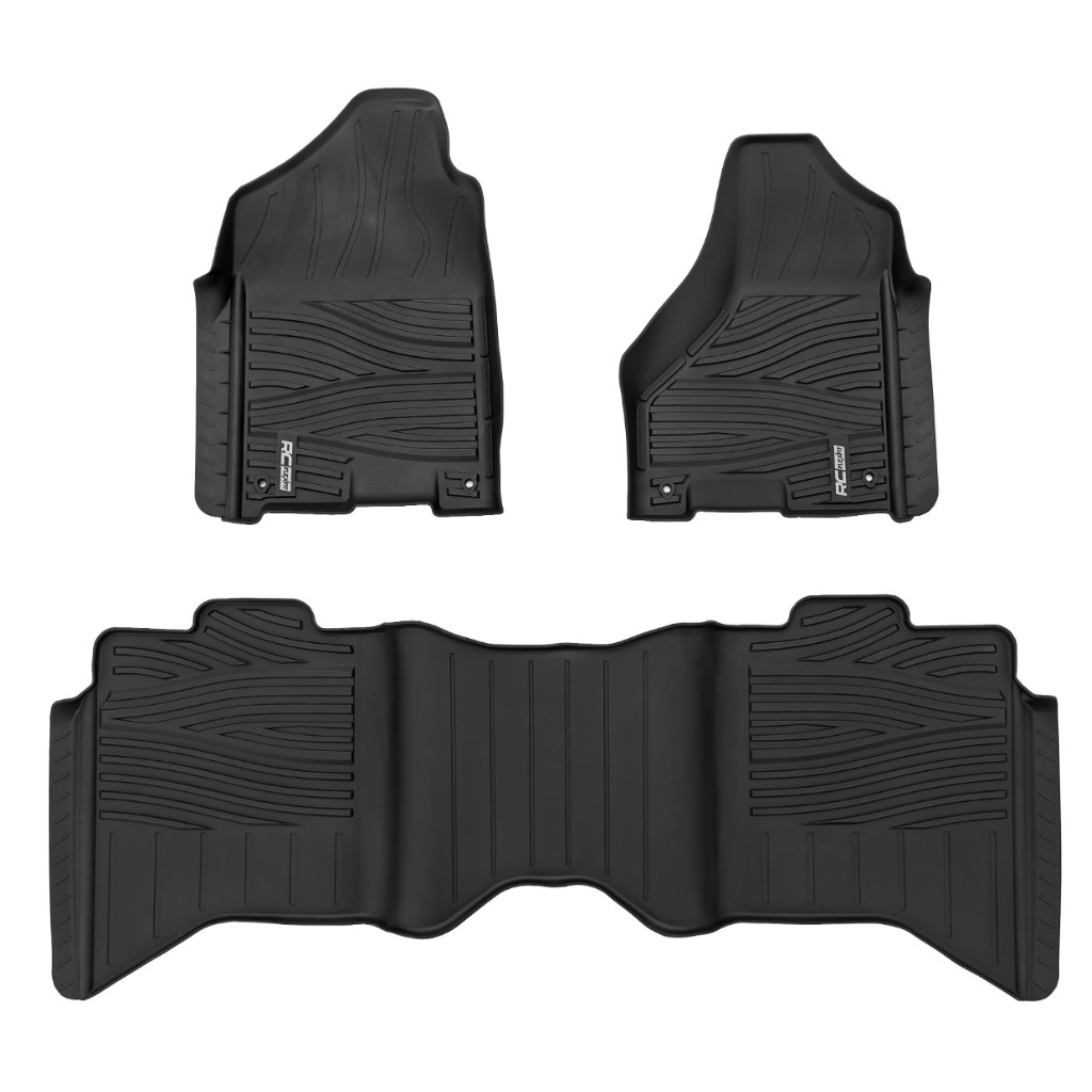 Dywaniki na podłogę przód i tył Rough Country Flex-Fit Crew Cab
