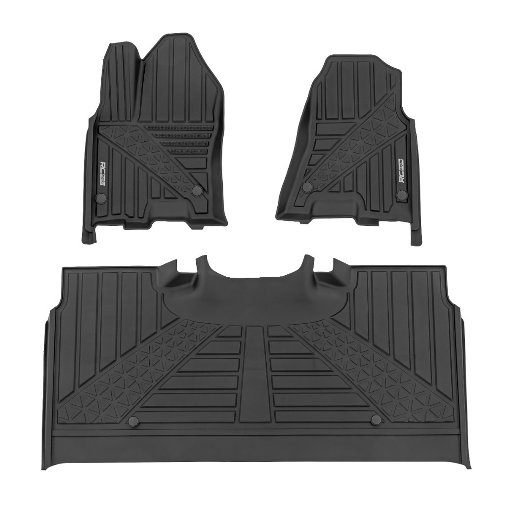Dywaniki na podłogę przód i tył Rough Country Flex-Fit Crew Cab