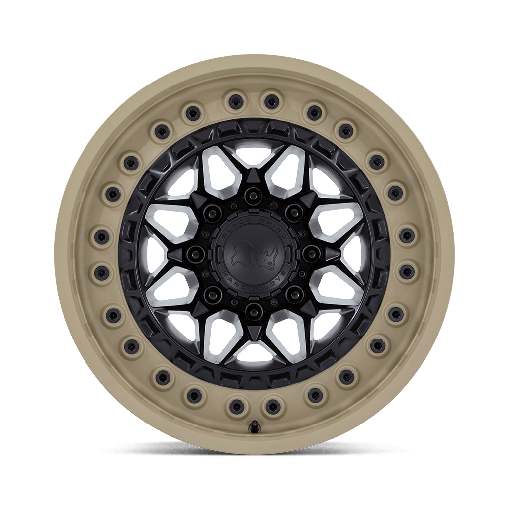 Felga aluminiowa ALPHA Matte Black W/ Sand Lip BLACK RHINO - obrazek 3