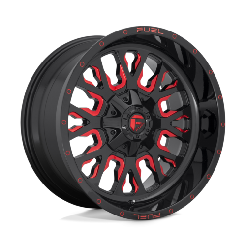 Felga aluminiowa D612 STROKE Gloss Black W/ Red Tint FUEL