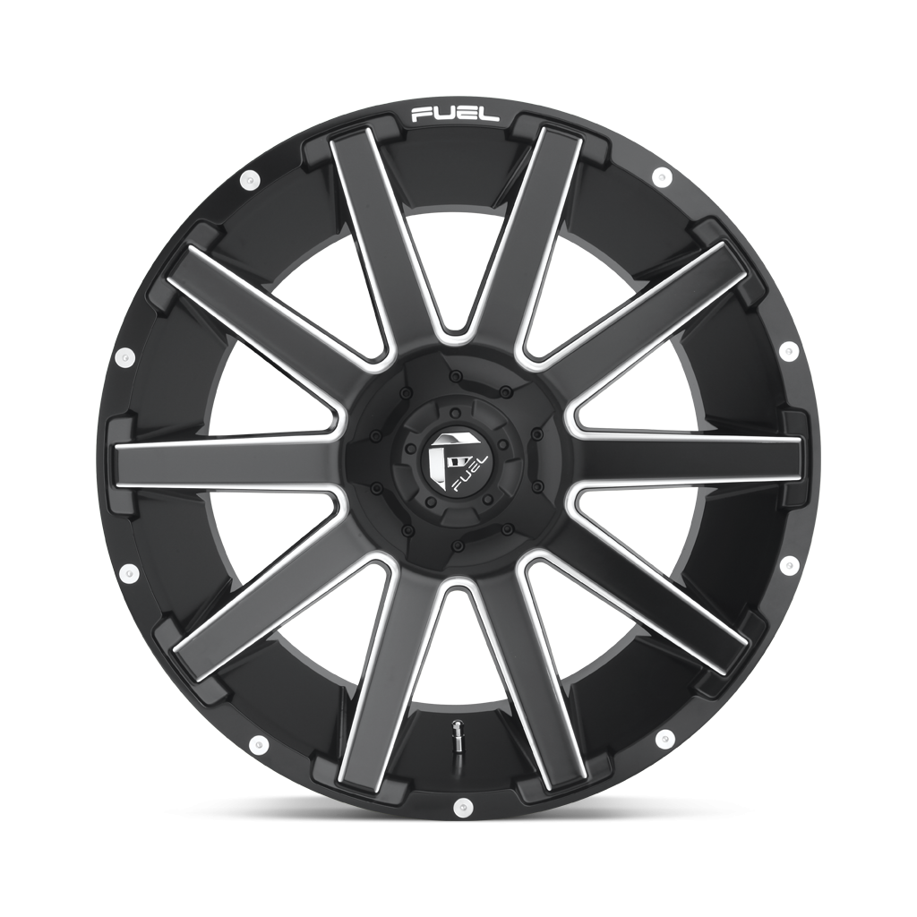 Felga aluminiowa D616 CONTRA Matte Black Milled FUEL - obrazek 2