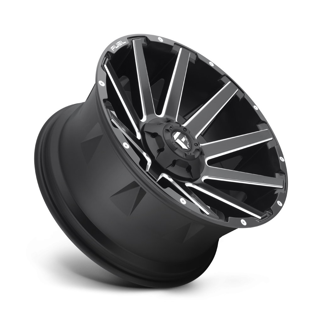 Felga aluminiowa D616 CONTRA Matte Black Milled FUEL - obrazek 3