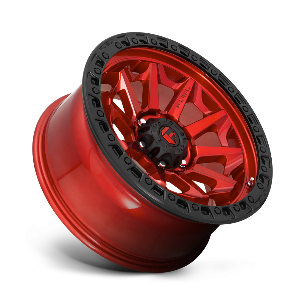 Felga aluminiowa D695 COVERT Candy Red Black Bead Ring FUEL - obrazek 2