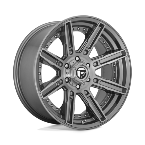 Felga aluminiowa D710 ROGUE PLATINUM Brushed Gun Metal Tinted Clear FUEL