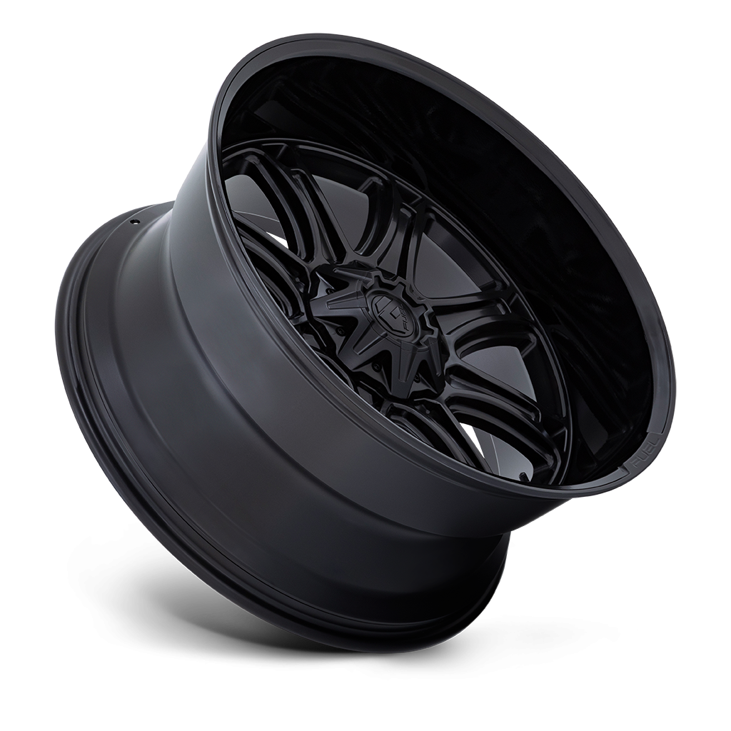 Felga aluminiowa DARKSTAR Matte Black W/ Gloss Black Lip FUEL - obrazek 2