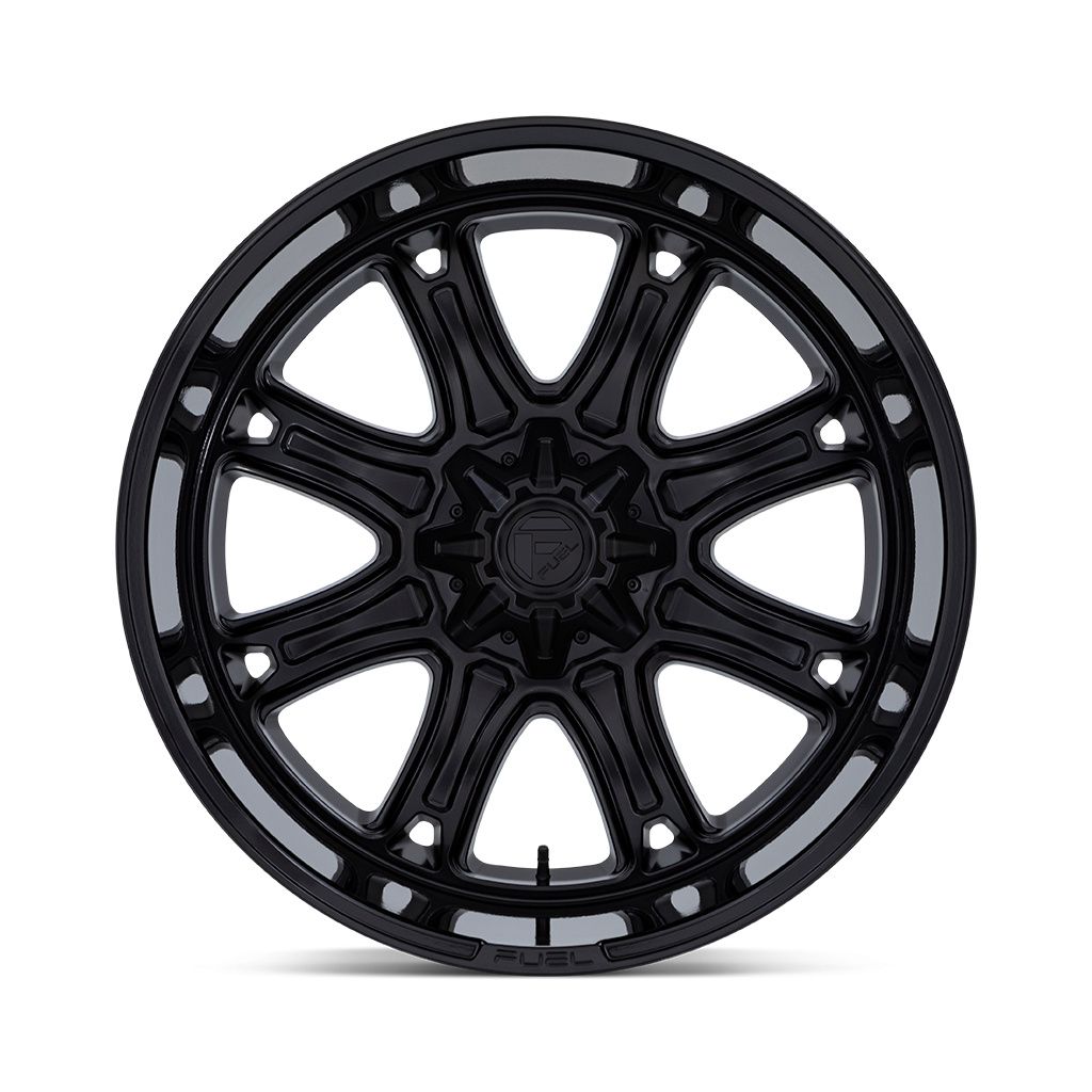 Felga aluminiowa DARKSTAR Matte Black W/ Gloss Black Lip FUEL - obrazek 3