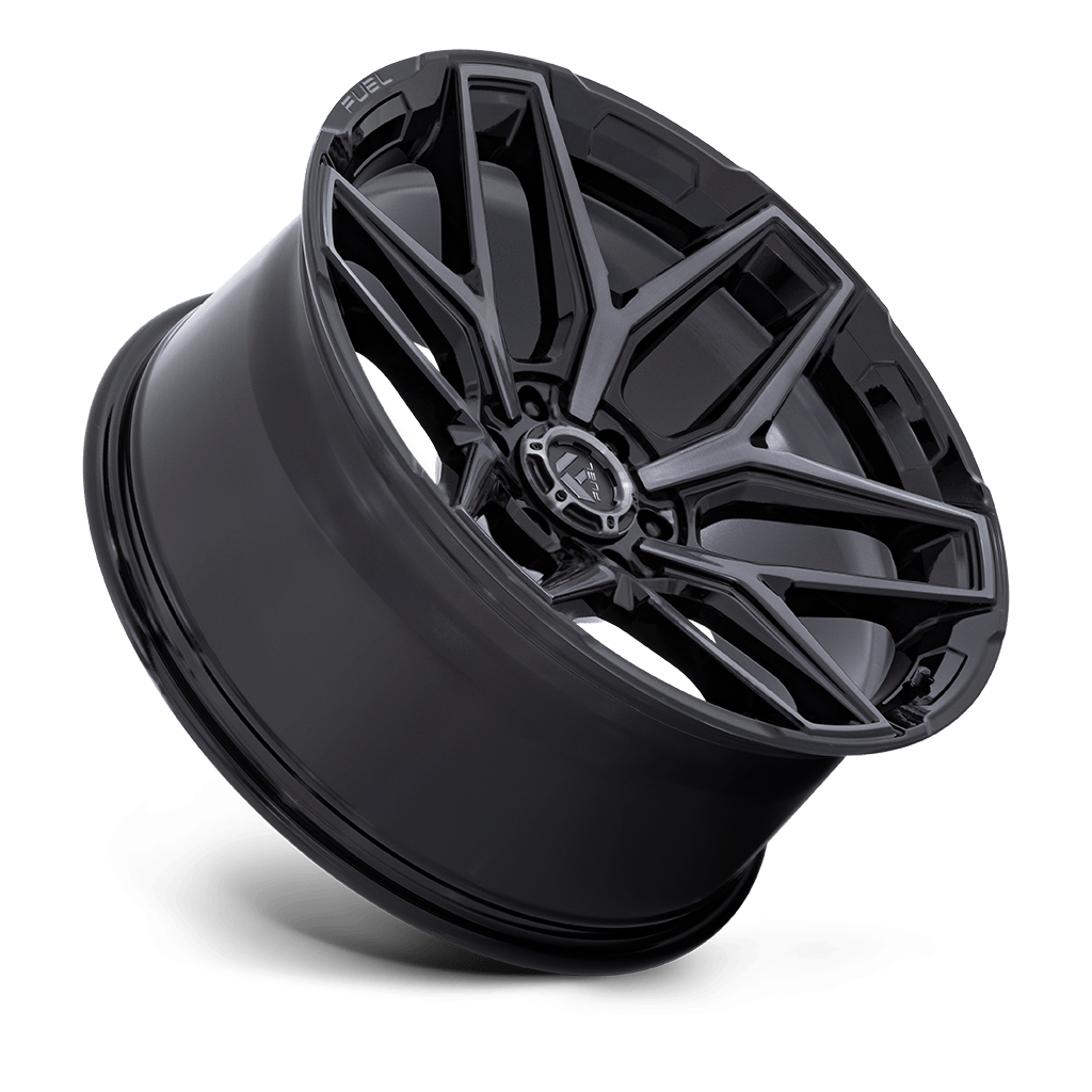 Felga aluminiowa FLUX Gloss Black Brushed Face W/ Gray Tint FUEL - obrazek 2