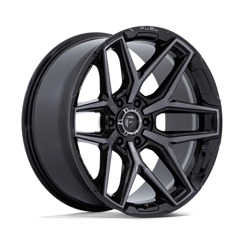 Felga aluminiowa FLUX Gloss Black Brushed Face W/ Gray Tint FUEL