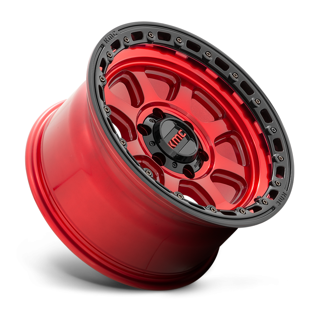 Felga aluminiowa KM548 CHASE Candy Red W/ Black Lip KMC - obrazek 2