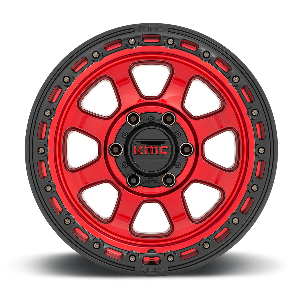 Felga aluminiowa KM548 CHASE Candy Red W/ Black Lip KMC - obrazek 3